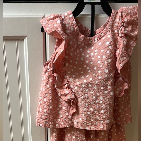 Seersucker Polka Dot Pant Suit - Picture 2 of 5